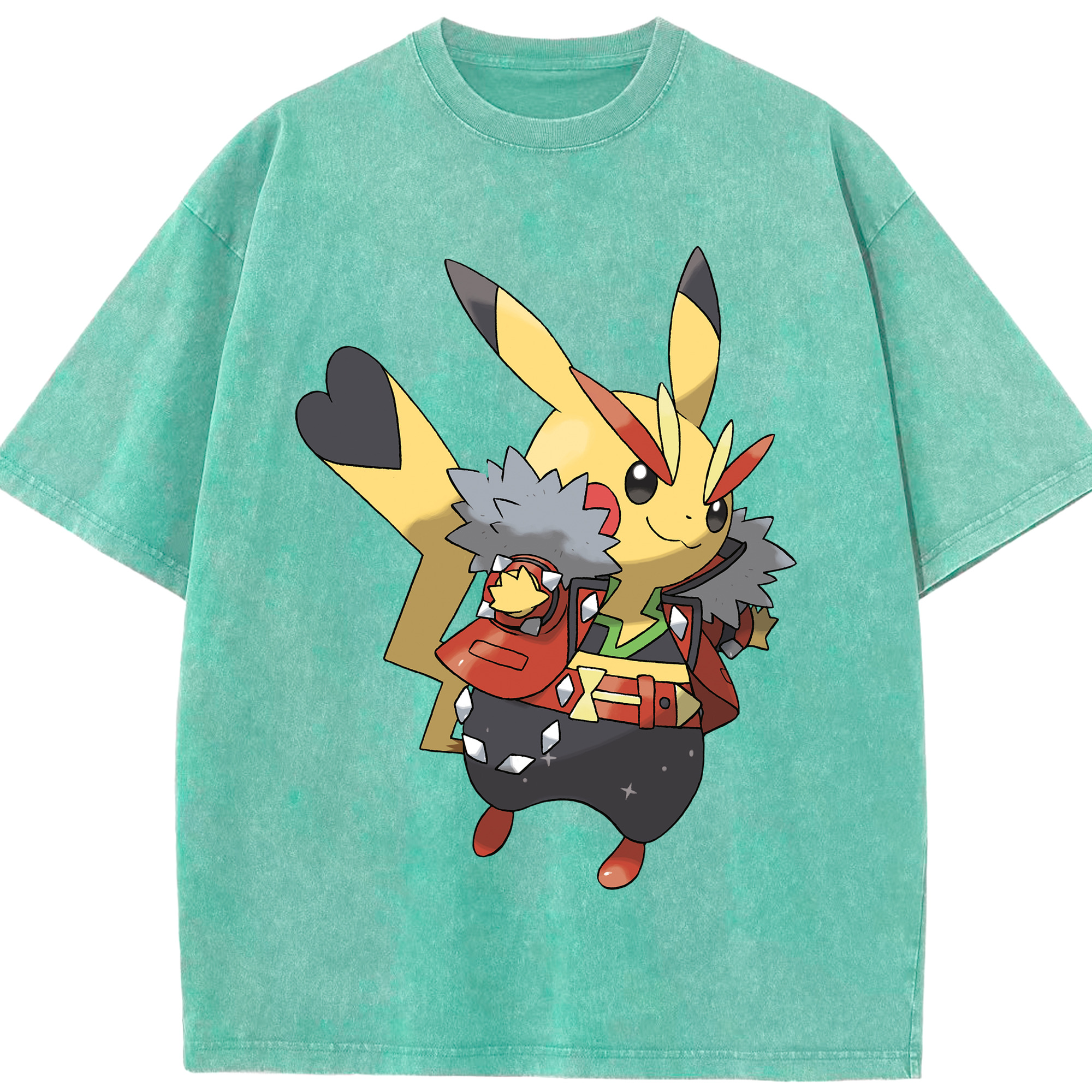 （画像用） ポケットモンスター Pokémon 綿100% ヴィンテージ風 半袖Tシャツ（フロントプリント）